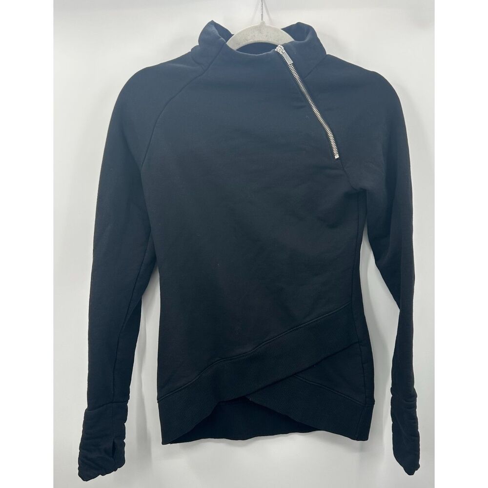 Marcella Black Blake Sweatshirt Midweight European French Terry Sweatshirt XS